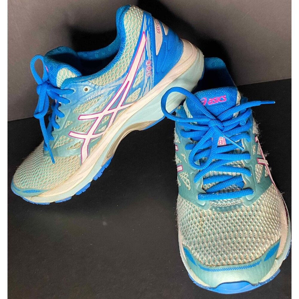 Asics Gel Cumulus 18 T6C9N Womens 7.5  Teal Blue Running Shoes Sneakers